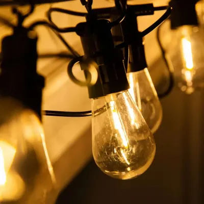 Ретро-гирлянда уличная 10 LED длина 5 метров, теплый белый Ретро-гирлянда уличная 10 LED длина 5 метров, теплый белый