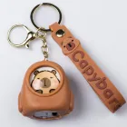 Брелок для ключей Капибара в ракете 4,5*5 см