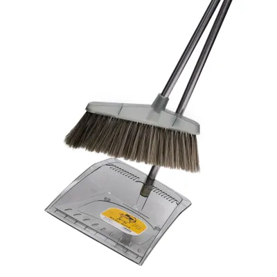 Набір для прибирання віник з совком 92 см, зелений