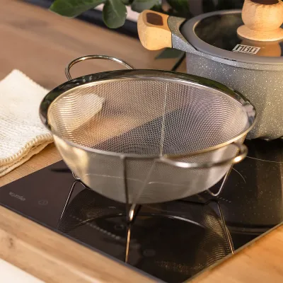 Дуршлаг-сито с двумя ручками из нержавеющей стали 20 см