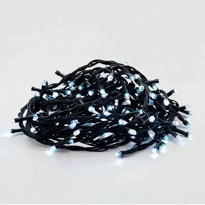 Гірлянда Нитка 220 LED 22 м чорна, білий Гірлянда Нитка 220 LED 22 м чорна, білий