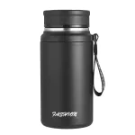 Термос Fashion 700 мл з датчиком температури та ситечком, чорний Термос Fashion 700 мл з датчиком температури та ситечком, чорний