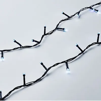 Гірлянда Нитка 220 LED 22 м чорна, білий Гірлянда Нитка 220 LED 22 м чорна, білий