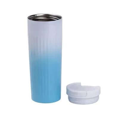 Термочашка SEYGM 500 мл з flip кришкою, блакитний градієнт