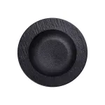 Тарелка суповая фарфоровая 23 см, черный