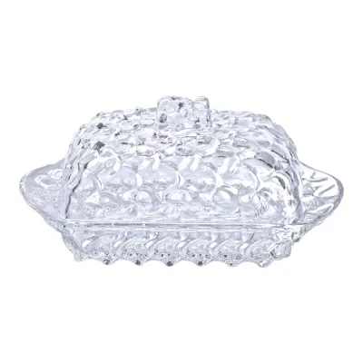 Масленка стеклянная с крышкой 17х10,5х8 см Масленка стеклянная с крышкой 17х10,5х8 см