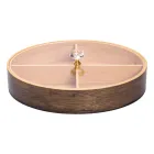 Менажница бамбуковая овальная с крышкой 29*20.5*5.5 см