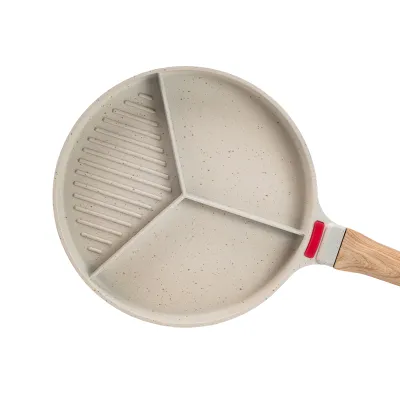 Сковорода для сніданку зі знімною ручкою 25 см, бежевий