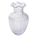 Ваза декоративная Small Waves стеклянная 21.5 см, прозрачный Ваза декоративная Small Waves стеклянная 21.5 см, прозрачный