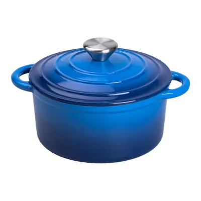 Набір посуду для приготування чавунний 2/3/4/1 л, синій Набір посуду для приготування чавунний 2/3/4/1 л, синій