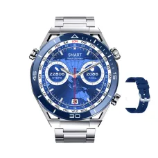 Смарт-часы SmartX X5Max мужские с пульсометром и сменными ремешками, синий