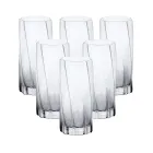 Набір склянок 3-D print високих 6 штук по 500 мл, прозорий