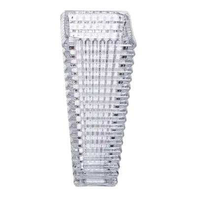 Ваза декоративная Longstar стеклянная под хрусталь 17 см, прозрачный Ваза декоративная Longstar стеклянная под хрусталь 17 см, прозрачный