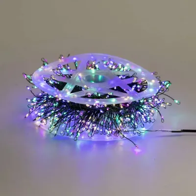 Гірлянда-нитка Роса Хвойна лапа 640 LED 30 метрів, мультиколор