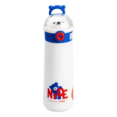 Термос детский Nice to meet you 500 мл с трубочкой, синий