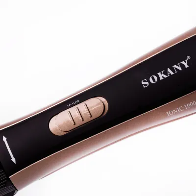 Фен-стайлер для волос Sokany SD-903 с двумя насадками, черный с бронзой Фен-стайлер для волос Sokany SD-903 с двумя насадками, черный с бронзой