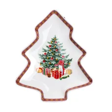 Блюдо сервировочное Christmas фигурное 25,5*21 см