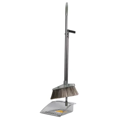 Набір для прибирання віник з совком 92 см, зелений