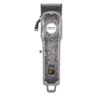 Машинка для стрижки аккумуляторная Sokany SK-LF-9976 профессиональная с LED-дисплеем, серебро