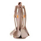 Набор кухонных принадлежностей на подставке 6 штук, серый