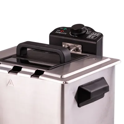 Фритюрница профессиональная SOKANY WJ-801 на 5 л с защитой от перегрева Фритюрница профессиональная SOKANY WJ-801 на 5 л с защитой от перегрева