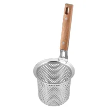 Сито-дуршлаг для варки макарон с деревянной ручкой 22 см