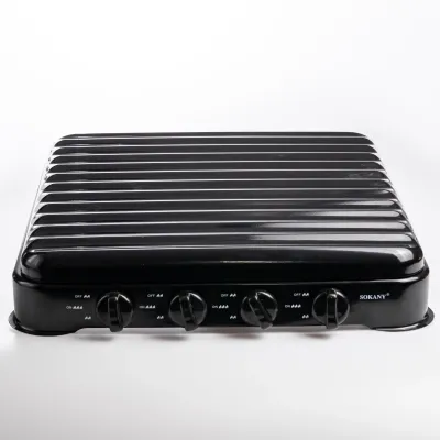 Настільна газова плита SOKANY SK-6004 чотириконфоркова для балонного газу Настільна газова плита SOKANY SK-6004 чотириконфоркова для балонного газу