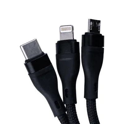 Універсальний зарядний кабель 3 в 1 Type-C/Micro-USB/Lightning Універсальний зарядний кабель 3 в 1 Type-C/Micro-USB/Lightning