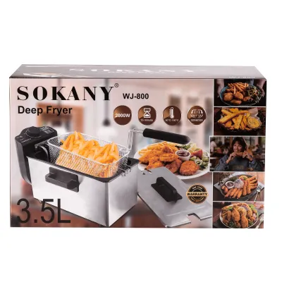 Фритюрниця SOKANY WJ-800 на 3,5 л із захистом від перегріву Фритюрниця SOKANY WJ-800 на 3,5 л із захистом від перегріву