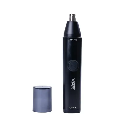 Тример для носа і вух VGR V-613 акумуляторний з насадками, чорний