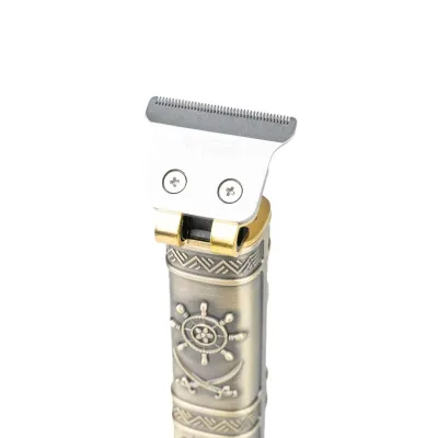 Тример для волосся та бороди професійний акумуляторний VGR V-096 з насадками, золото