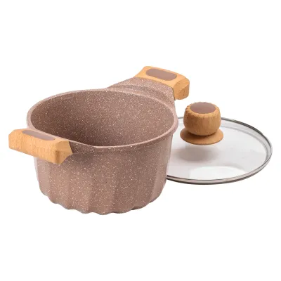 Каструля алюмінієва MGC з антипригарним покриттям 3 л, кавовий