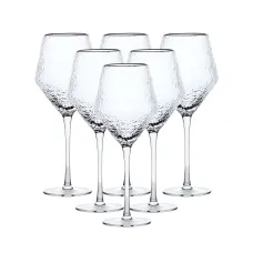 Набор бокалов для вина Stunning фактурных 6 штук по 600 мл, золото