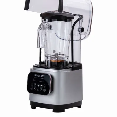 Блендер стационарный Sokany SK-03024 с чашей 2 л и звукоизоляцией, сталь Блендер стационарный Sokany SK-03024 с чашей 2 л и звукоизоляцией, сталь