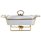 Мармітниця порцелянова прямокутна 1 л, білий