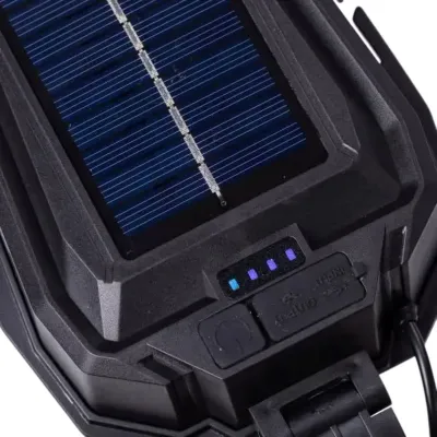 Фонарь налобный аккумуляторный с солнечной панелью Фонарь налобный аккумуляторный с солнечной панелью