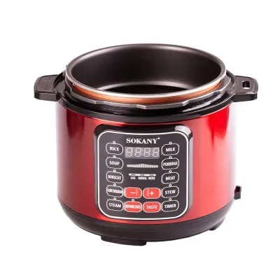 Мультиварка Sokany SK-2402-5L на 5 літрів, червоний