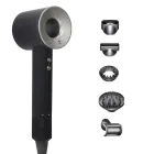 Фен-стайлер для волос 5 в 1 Magic Hair Supersonic Premium 5 насадок, серый