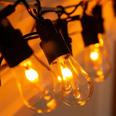 Ретро-гирлянда уличная 10 LED длина 5 метров, имитация огня Ретро-гирлянда уличная 10 LED длина 5 метров, имитация огня