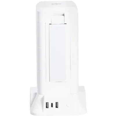 Сетевой фильтр-удлинитель TOWER 9 розеток LED-лампа 3USB + 1PD 2,8 метра