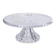 Тортівниця на ніжці Nordic із кришталевого скла, прозорий