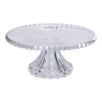 Тортівниця на ніжці Nordic із кришталевого скла, прозорий