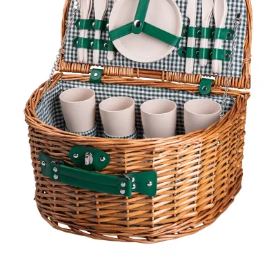Корзина для пикника на 4 персоны 41*31*22 см