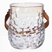 Ваза для квітів та декору Сумочка 800 мл, райдужний