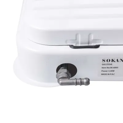 Настольная газовая плита Sokany SK-6003 трехконфорочная для баллонного газа, белый Настольная газовая плита Sokany SK-6003 трехконфорочная для баллонного газа, белый