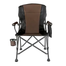 Кресло туристическое раскладное 60*57*92 см с подлокотниками, коричневый