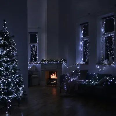 Гирлянда Нитка уличная 300 LED 30 м от сети белая нитка, белый Гирлянда Нитка уличная 300 LED 30 м от сети белая нитка, белый