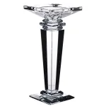 Підсвічник скляний Sylvie crystal з квадратною основою 22.5 см