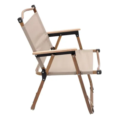 Стул для кемпинга складной 50*51*64 см с алюминиевым каркасом, бежевый
