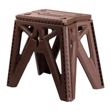 Табурет складной пластиковый 29,5*19,5 см, коричневый